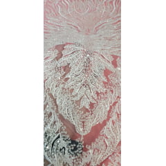Tule Bordado com Pedrarias Premium Off White  HS1855 