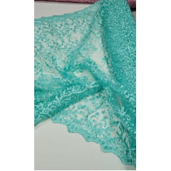 Tule Bordado com Pedrarias Tiffany  917D 