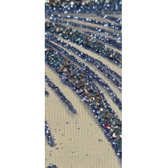 Tule com Glitter Diamond Azul Celeste STLX