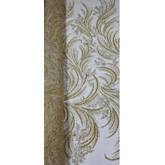 Tule com Glitter Diamond Dourado STLX