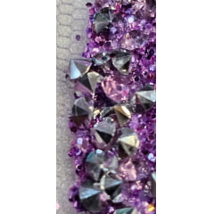 Tule com Glitter Diamond Lavanda Modelo 20116