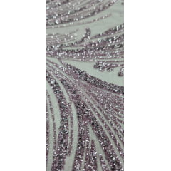 Tule com Glitter Diamond Lavanda STLX
