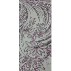 Tule com Glitter Diamond Lavanda STLX