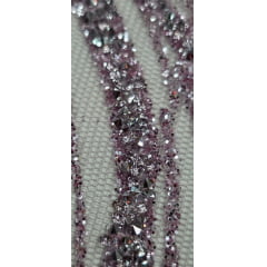 Tule com Glitter Diamond Lavanda STLX
