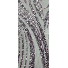 Tule com Glitter Diamond Lavanda STLX