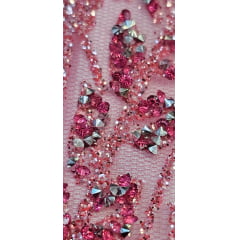 Tule com Glitter Diamond Prime Rosa Chiclete