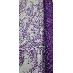 Tule com Glitter Diamond Roxo STLX