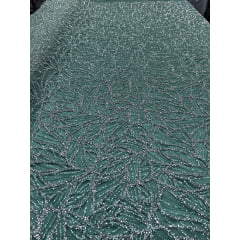 Tule com Glitter Diamond Verde Água  ST1036  