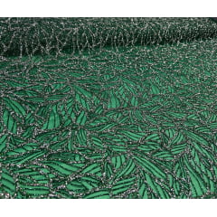 Tule com Glitter Diamond Verde Bandeira  ST1036  