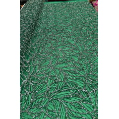 Tule com Glitter Diamond Verde Bandeira  ST1036  