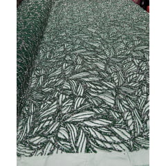 Tule com Glitter Diamond Verde Bandeira  ST1036  