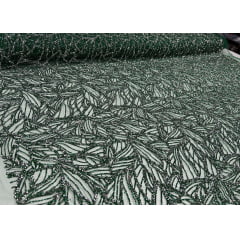 Tule com Glitter Diamond Verde Bandeira  ST1036  