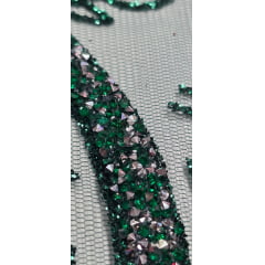 Tule com Glitter Diamond Verde Floresta STLX