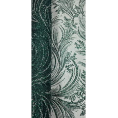 Tule com Glitter Diamond Verde Floresta STLX
