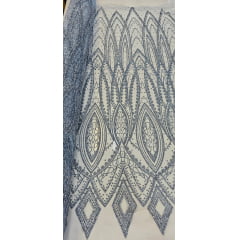 Tule Diamond Arabescos Azul Serenity Modelo 12752 