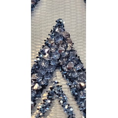 Tule Diamond Arabescos Azul Serenity Modelo 12752 