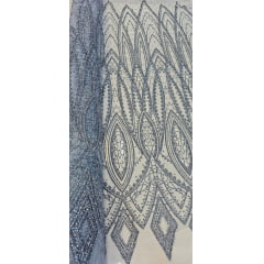 Tule Diamond Arabescos Azul Serenity Modelo 12752 