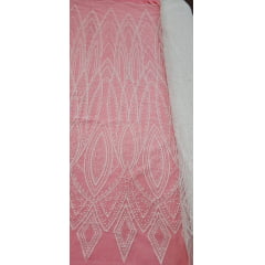 Tule Diamond Arabescos Off White Furtacor Modelo 12752  