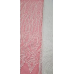 Tule Diamond Arabescos Off White Furtacor Modelo 12752  