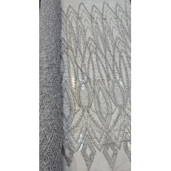 Tule Diamond Arabescos Prata Modelo 12752