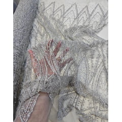 Tule Diamond Arabescos Prata Modelo 12752