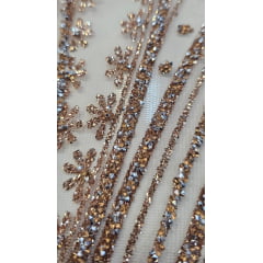 Tule Diamond Arabescos Rosê Gold Modelo 12752 