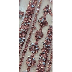 Tule Diamond Arabescos Rosê Modelo 12752 
