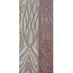 Tule Diamond Arabescos Rosê Modelo 12752 