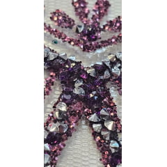 Tule Diamond Arabescos Uva Modelo 12752  