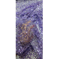 Tule Diamond com Paetê Lilás