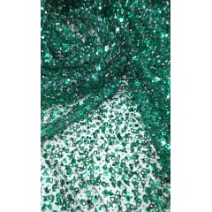 Tule Diamond com Paetê Verde