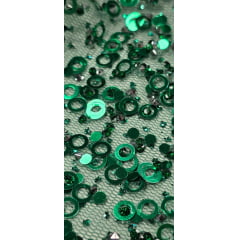 Tule Diamond com Paetê Verde