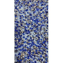 Tule Diamond Degrade Azul Royal