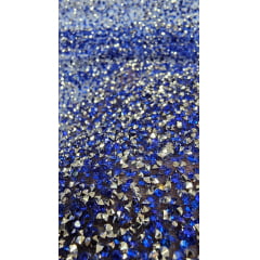 Tule Diamond Degrade Azul Royal