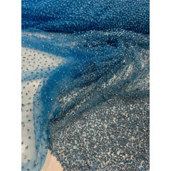 Tule Diamond Degrade Azul Claro