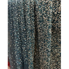 Tule Diamond Degrade Azul Petróleo