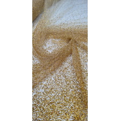 Tule Diamond Degrade Dourado