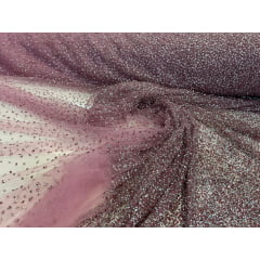 Tule Diamond Degrade Goiaba
