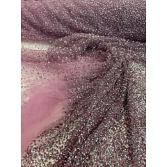 Tule Diamond Degrade Goiaba