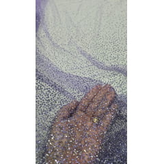 Tule Diamond Degrade Lilás