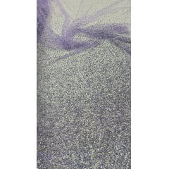 Tule Diamond Degrade Lilás