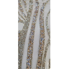 Tule Diamond Dourado Claro  Modelo LYD064   