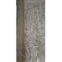 Tule Diamond Dourado Claro  Modelo LYD064   