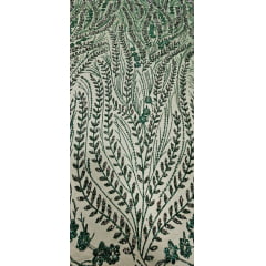 Tule Diamond Ramos Verde Floresta Modelo 067