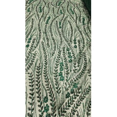 Tule Diamond Ramos Verde Floresta Modelo 067