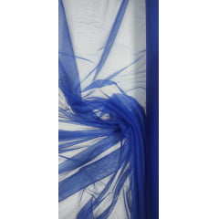 Tule Azul Royal com Elastano 1,60m de Largura 