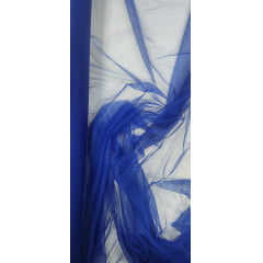 Tule Azul Royal com Elastano 1,60m de Largura 