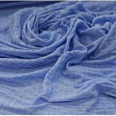 Crepe Tulum Com Elastano Azul  Serenity
