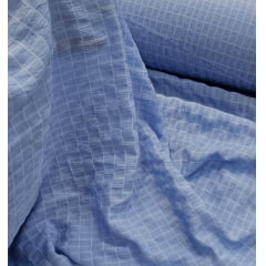 Crepe Tulum Com Elastano Azul  Serenity