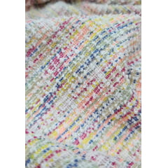 Malha Tweed Multicolor com Fio Metálico